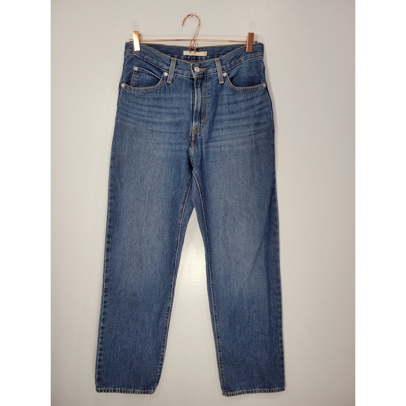 Levi's Denim - Levis 94 Baggy Jeans Womens 28 Medium Wash Blue Relaxed Straight Leg 3514-0008
